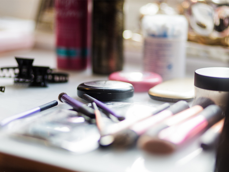 Image of cosmetics done by personal branding photographer