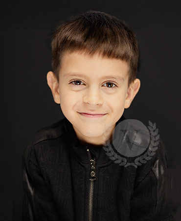 Image of a professional headshot for male child done in our Buckinghamshire studio by a headshot photographer.